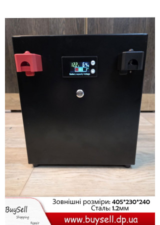 Акумулятор LiFePO4 12V 280Ah у металевому ящику з BMS Акумулятор LiFePO4 12V 280Ah у металевому ящику з BMS