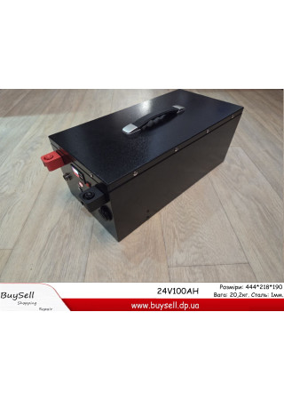 Акумулятор 24V 100Ah lifepo4 2,5 кВт·ч